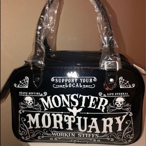 Sourpuss Monster Mortuary Purse new w/ tags